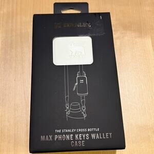 STANLEY Cross Bottle Essentials Case Max Phone, Wallet, Keys Holder- Cream~ NIB